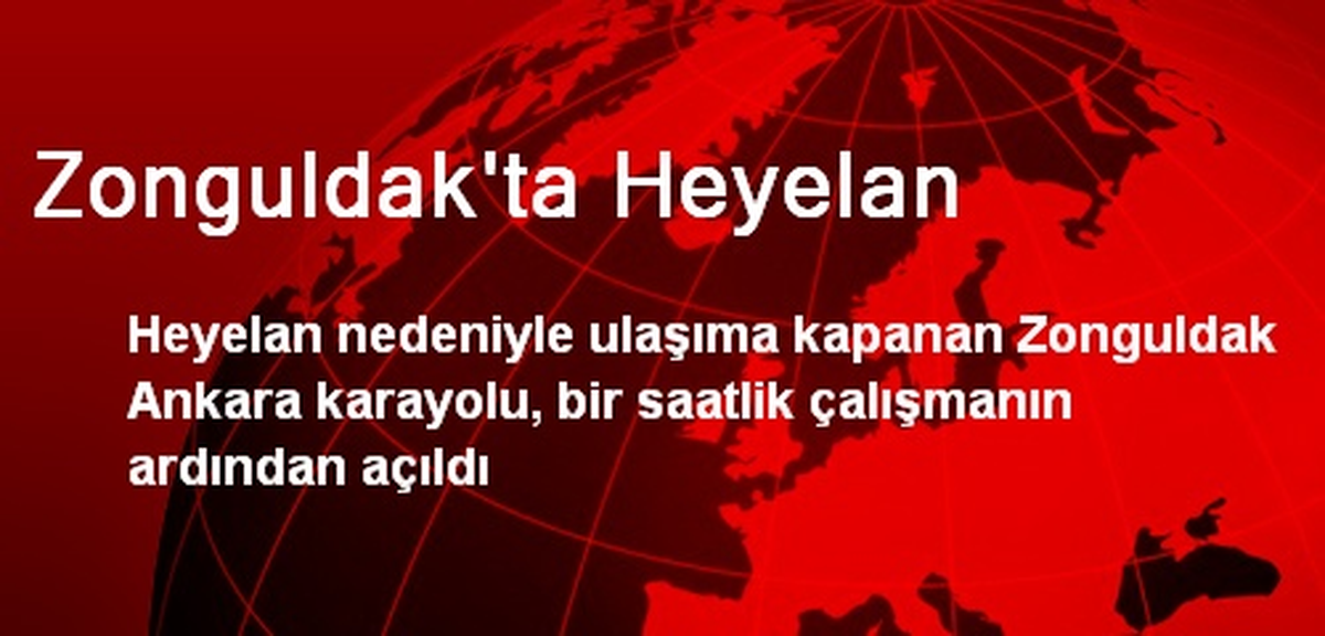 Zonguldak\'ta Heyelan