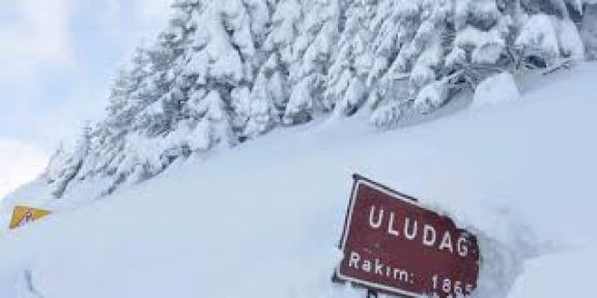Uludağ\'da Kar Kalınlığı 25 Santimetre