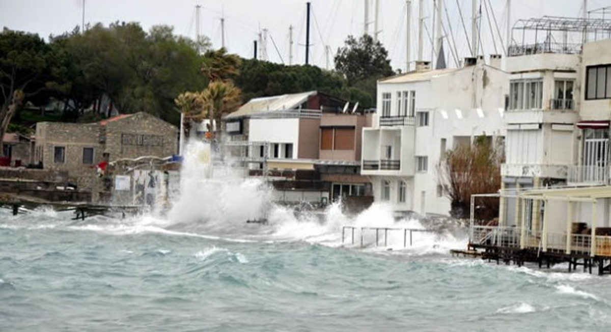 Bodrum\'da Kuvvetli Rüzgar Etkili Oluyor