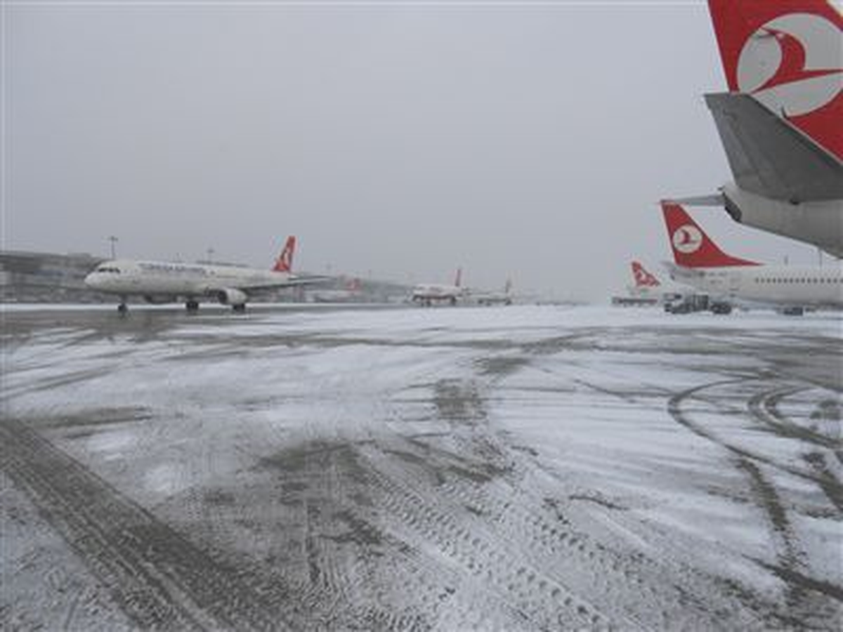 Hava Ulaşımına Kar Engeli