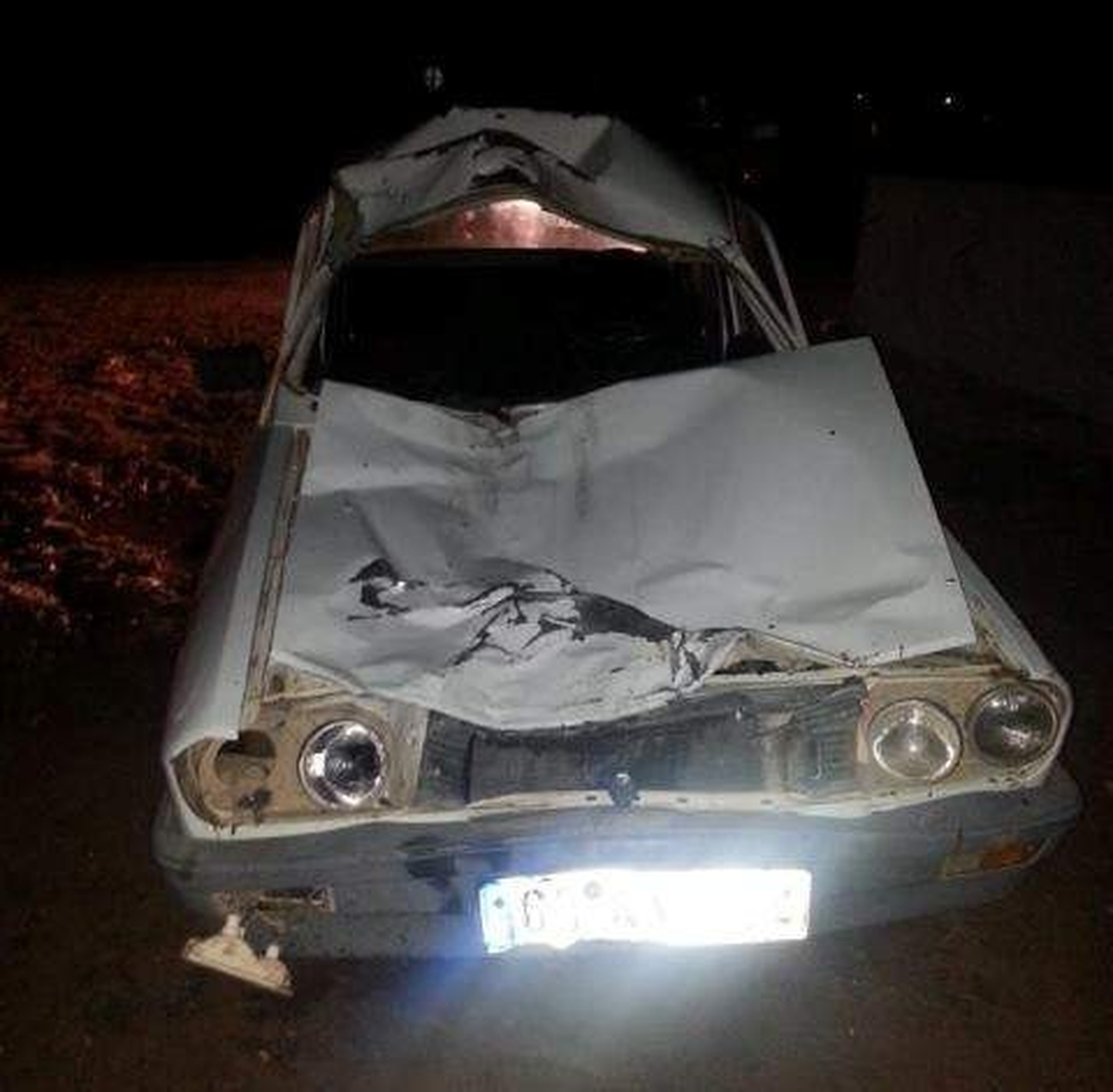 İneğe Çarpan Sürücü Yaralandı