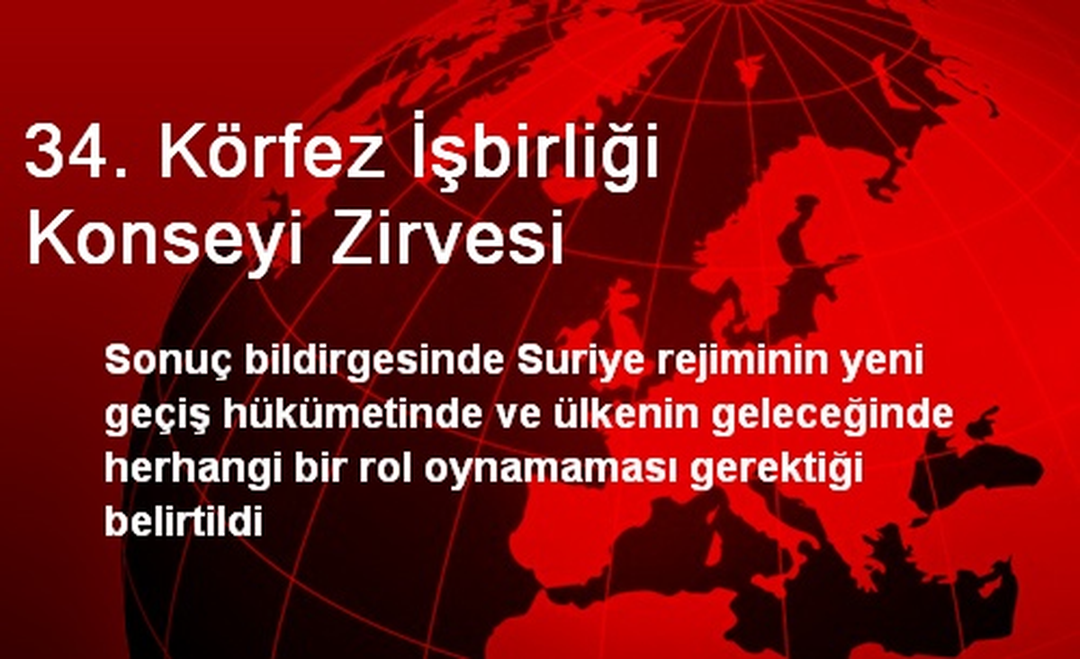 34. Körfez İşbirliği Konseyi Zirvesi