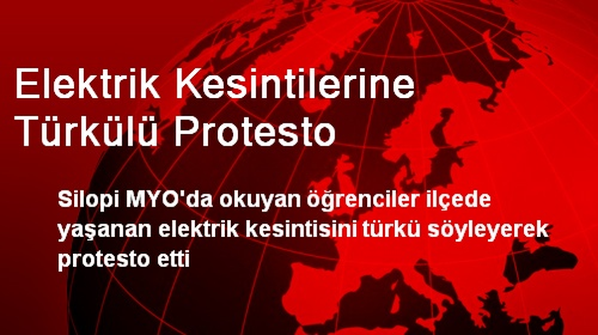 Elektrik Kesintilerine Türkülü Protesto