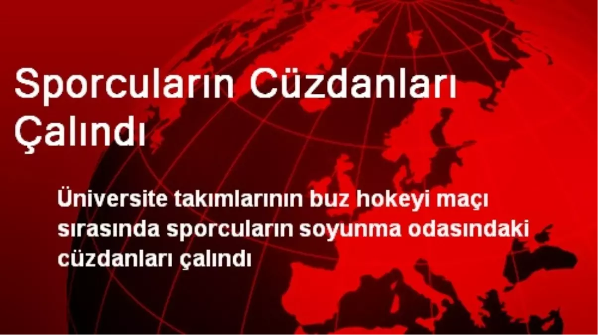 Kocaeli\'de Sporcuların Cüzdanları Çalındı