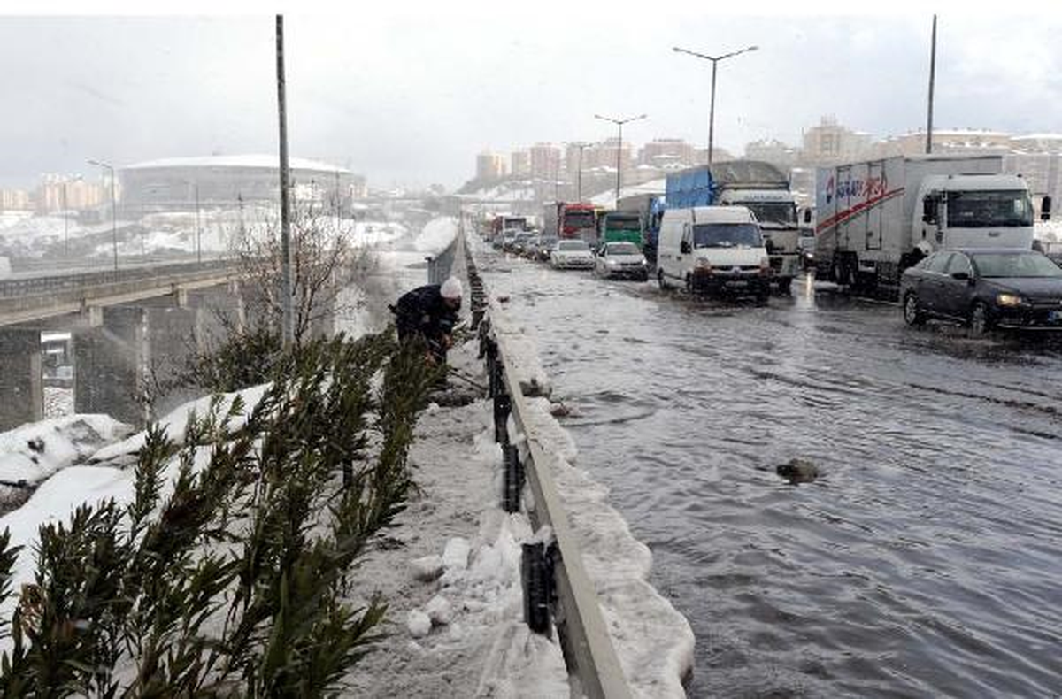 Tem\'deki Sorunu Trafik Polisi Fırça ile Çözdü