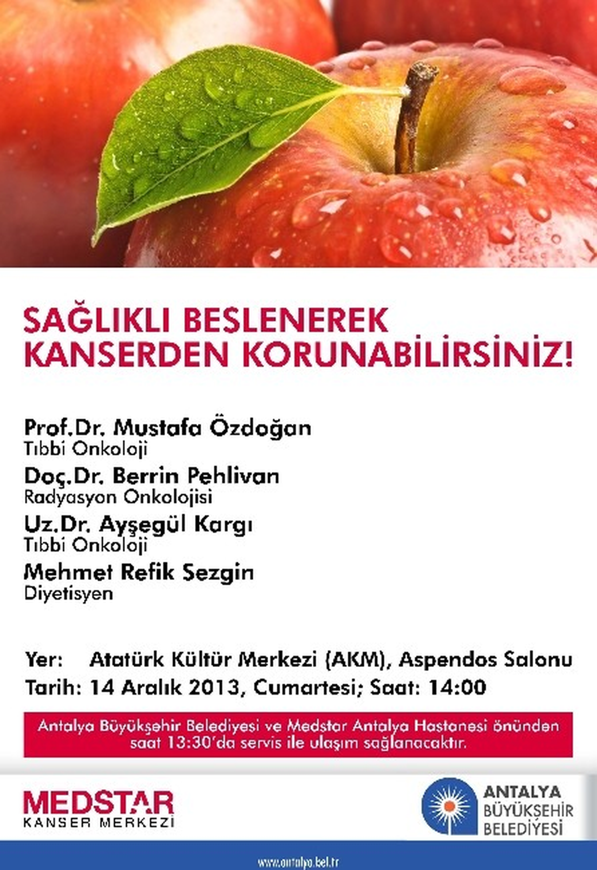 Büyükşehir\'den Sağlıklı Beslenme ve Kanserle İlgili Bilgilendirme Toplantısı