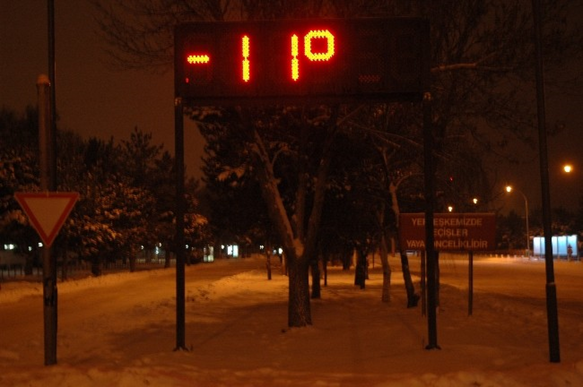 Erzurum\'da Kar Kartpostallık Görüntüler Oluşturdu