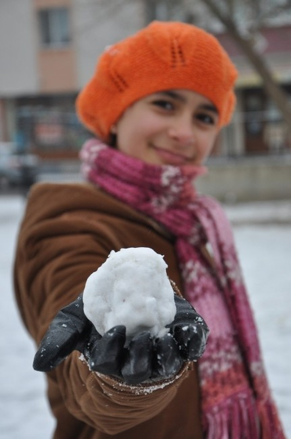 Kırklareli\'de Kar Yağışı Etkili Oldu