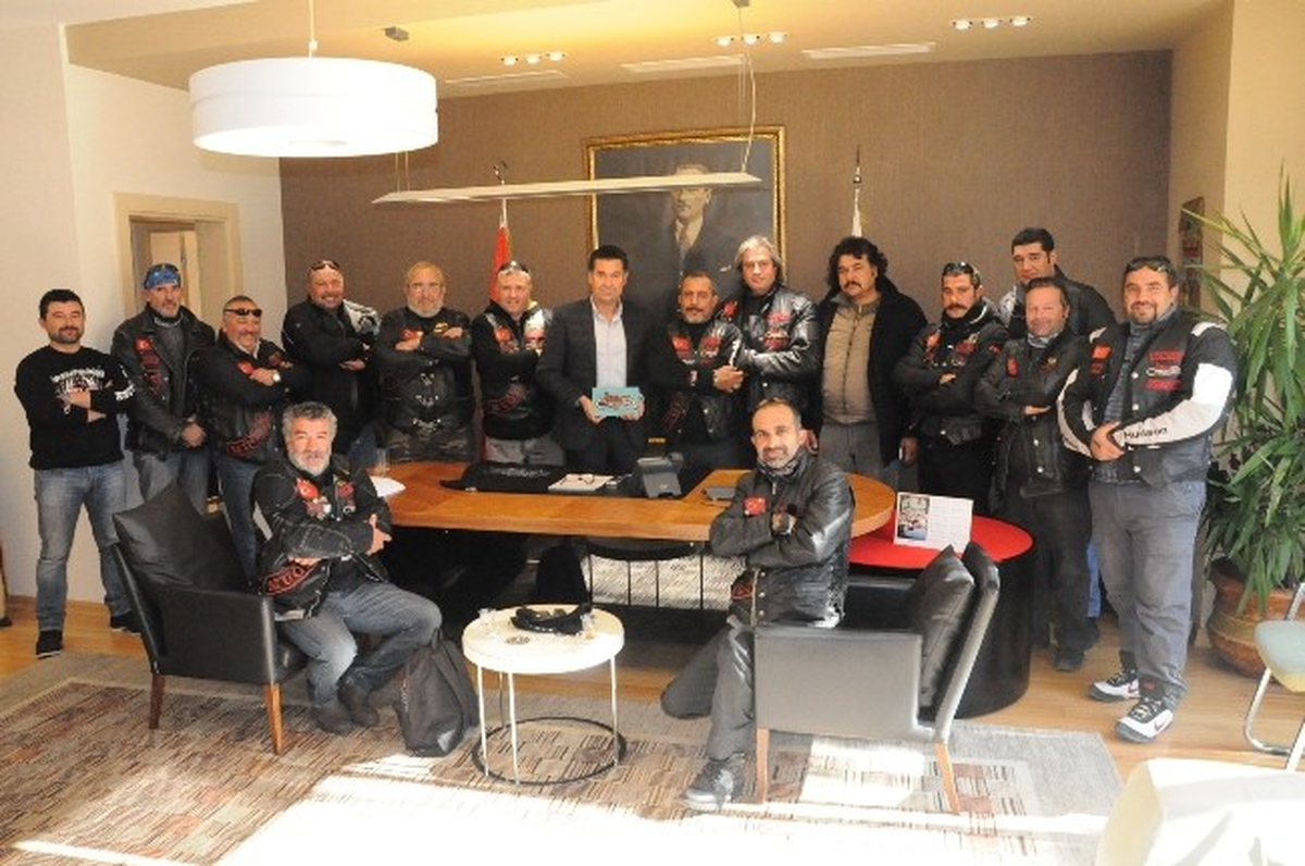 Motosiklet Tutkunlarından Başkan Kocadon\'a Başarı Dileği