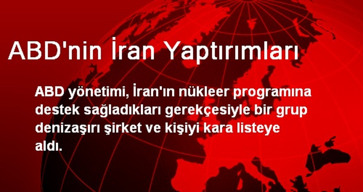 ABD\'nin İran Yaptırımları