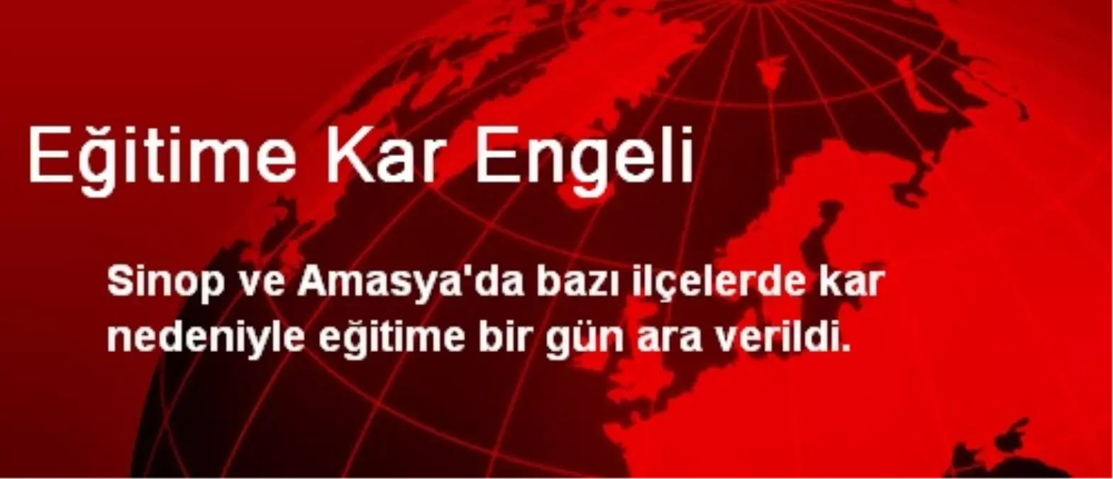 Eğitime Kar Engeli