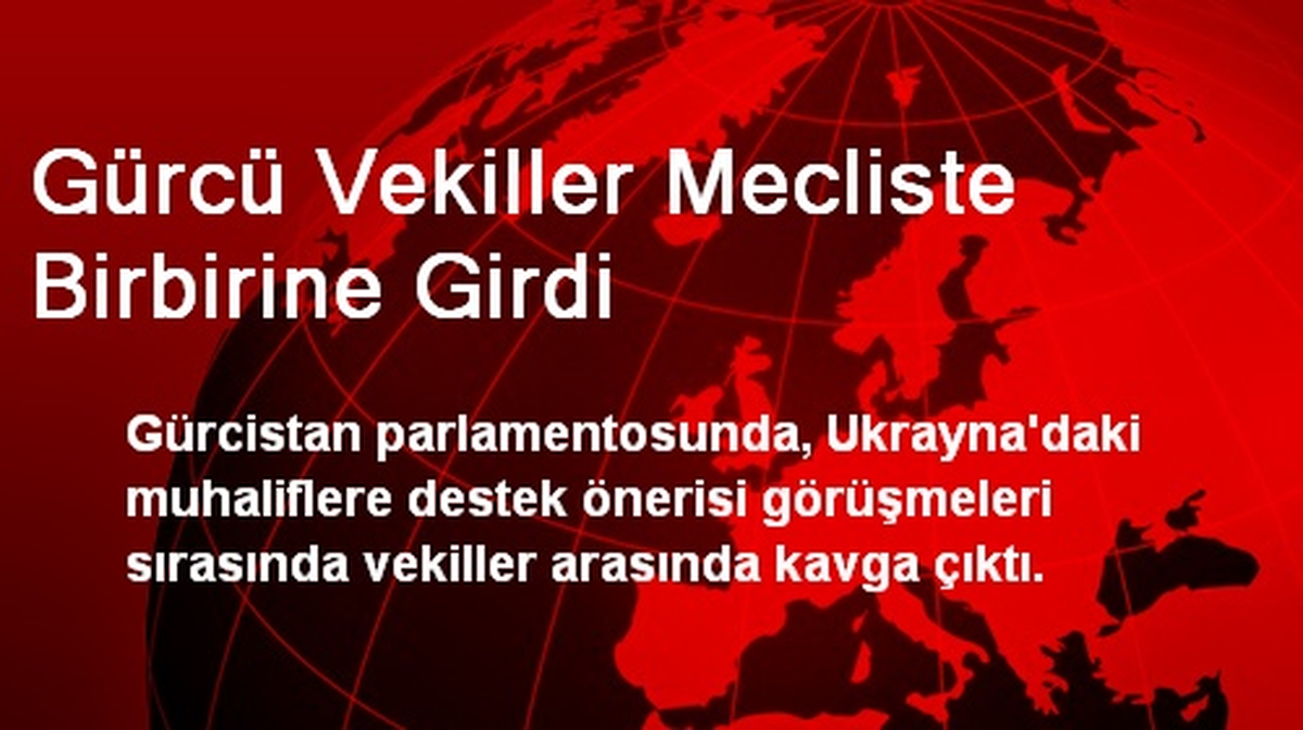 Gürcü Vekiller Mecliste Birbirine Girdi