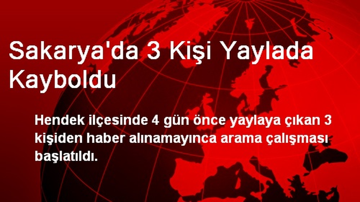 Beşoluk Yaylasında Kaybolan 3 Kişi Aranıyor
