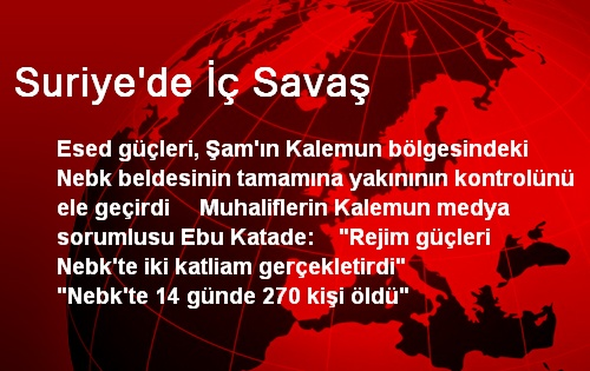 Suriye\'de İç Savaş