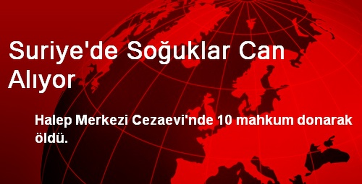 Suriye\'de Soğuklar Can Alıyor