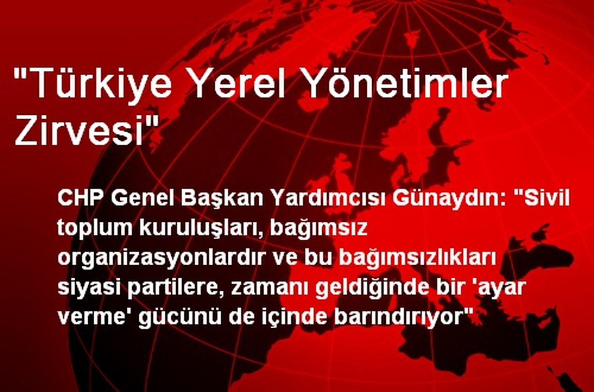 "Türkiye Yerel Yönetimler Zirvesi"
