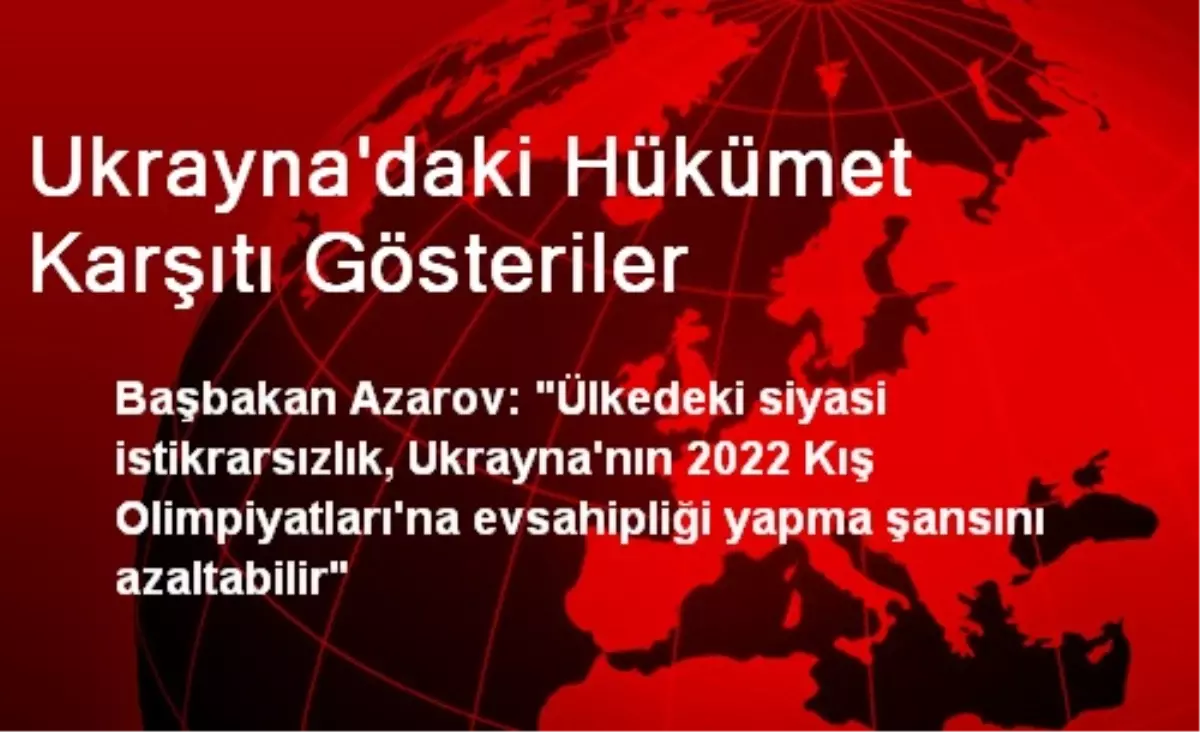 Ukrayna'daki Hükümet Karşıtı Gösteriler