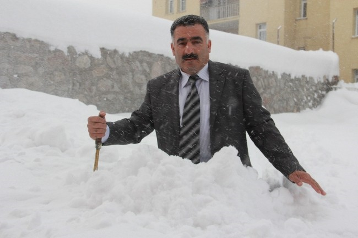 (Özel Haber) Hakkari\'de Kar Ölçüm Çalışması