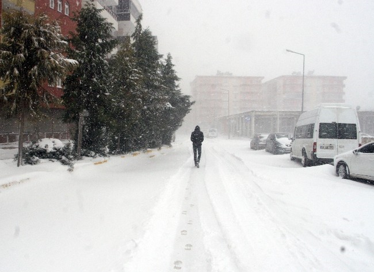 Silvan\'da Yoğun Kar Yağışı