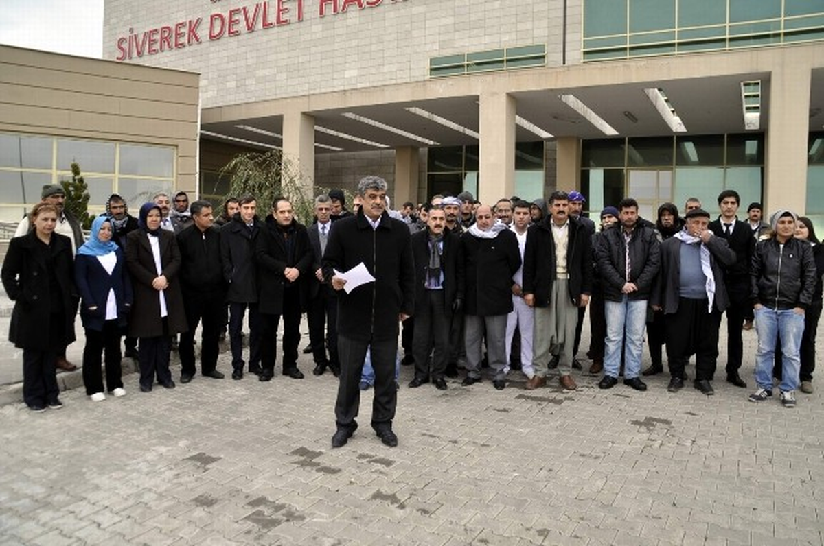 Siverek Sağlık-Sen Elektrik Kesintileri ve Isınma Sistemini Protesto Etti