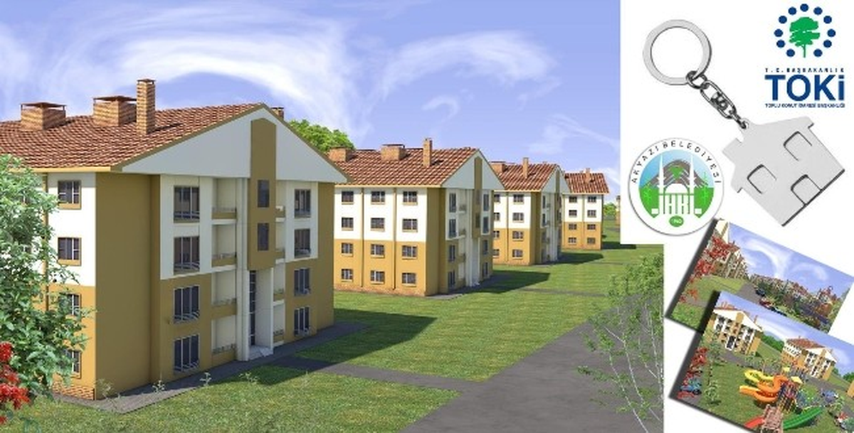 TOKİ Tarafından Akyazı\'da Yapılan Toplu Konutlar İçin Kura Çekilecek