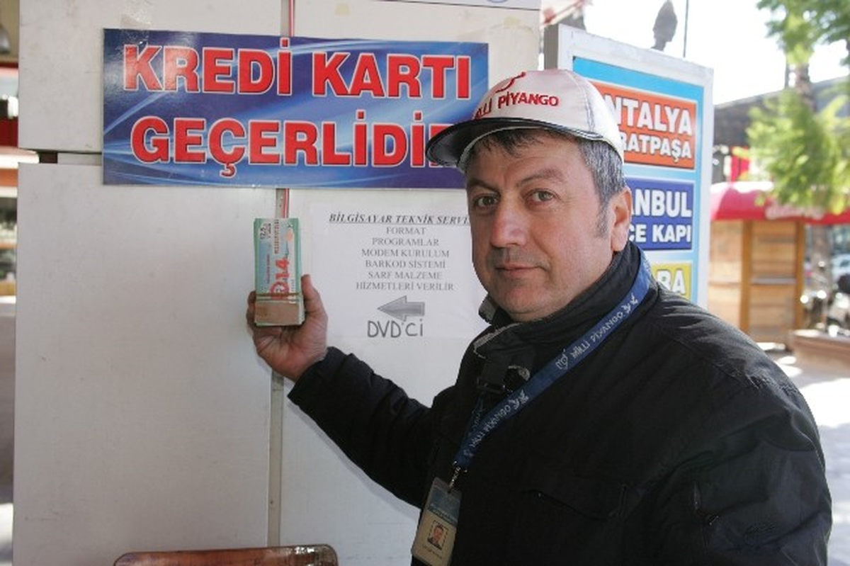 Antalya\'da Seri Piyango Biletlerine Kredi Kartından Ödeme İmkanı