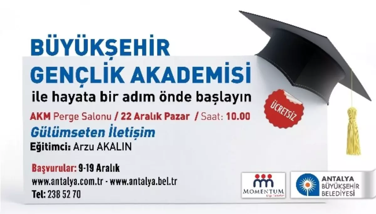 Büyükşehir Gençlik Akademisi Başlıyor