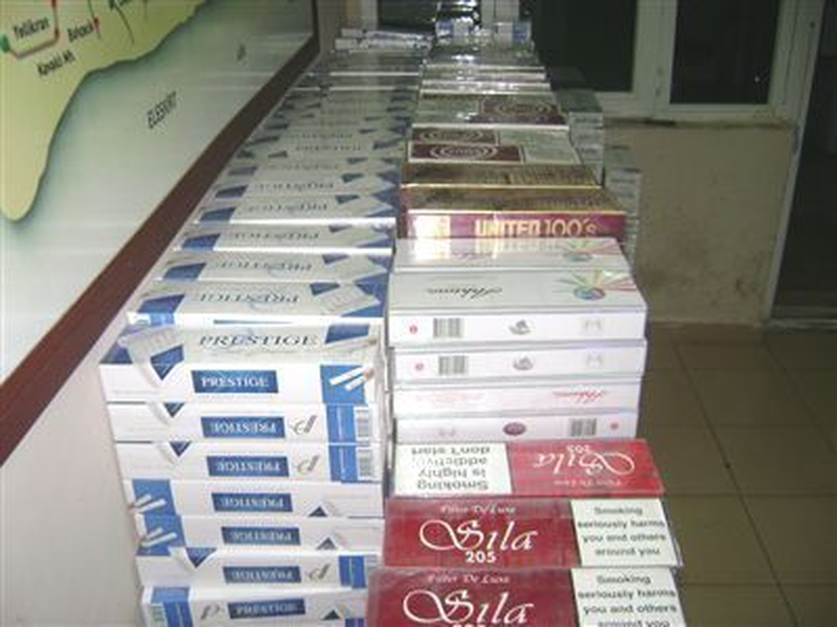 Kilis\'te 32 Bin 790 Paket Kaçak Sigara Ele Geçirildi