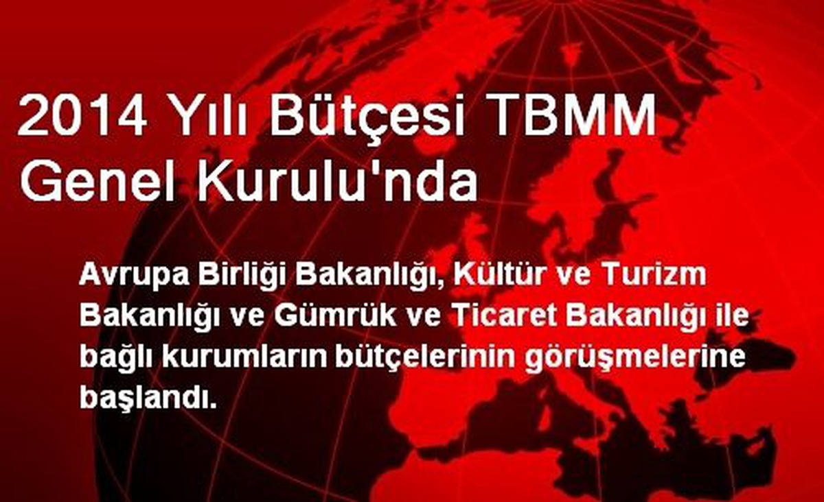 2014 Yılı Bütçesi TBMM Genel Kurulu\'nda