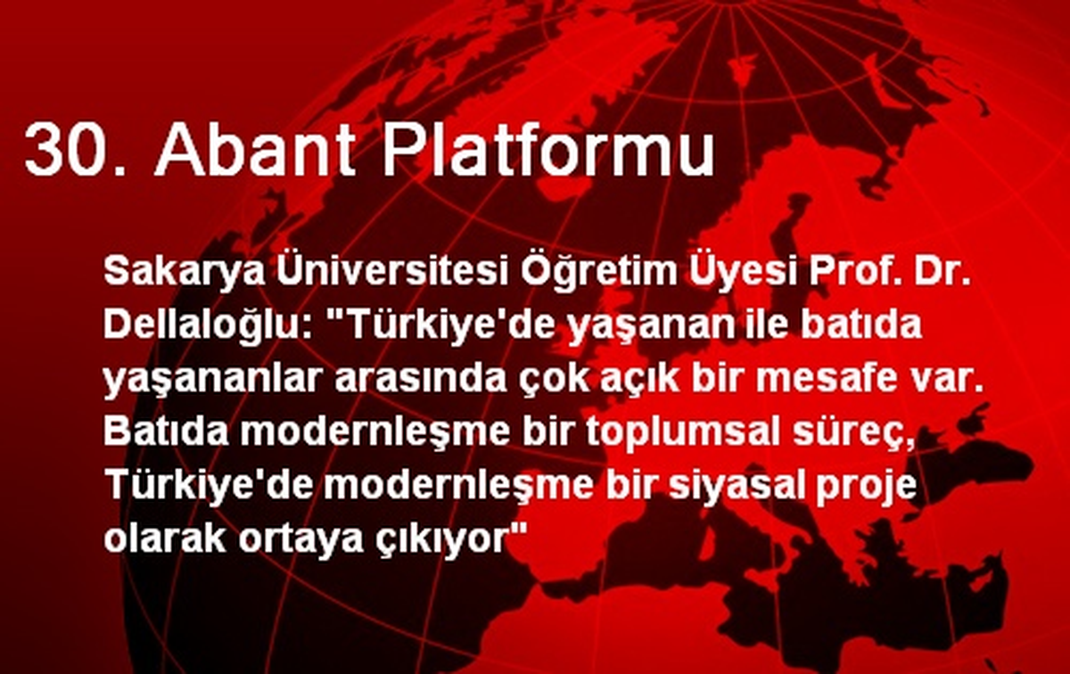 30. Abant Platformu