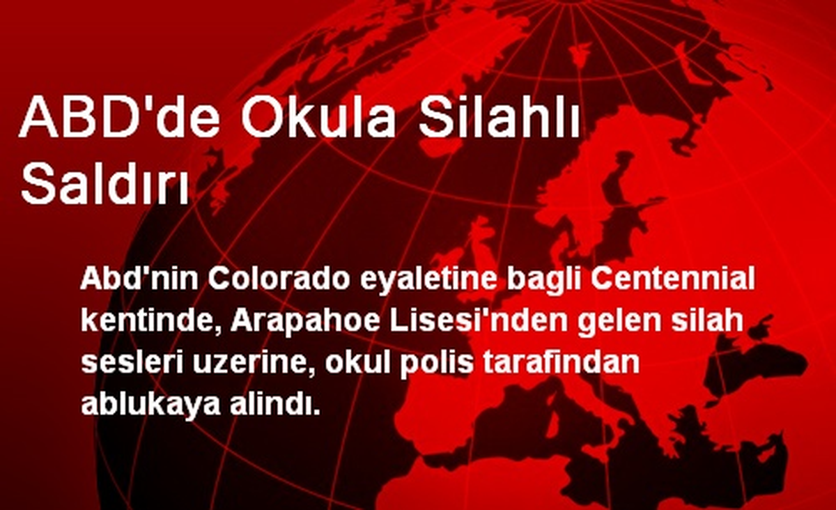ABD\'de Okulda Silahlı Saldırı: 2 Yaralı