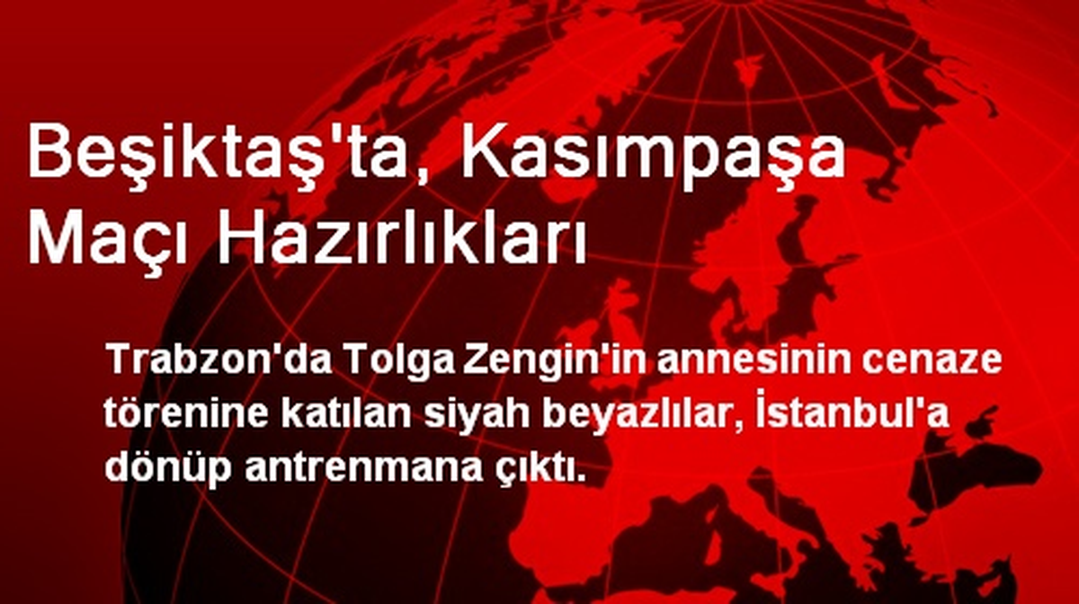 Beşiktaş, Trabzon\'dan Döner Dönmez Antrenmana Çıktı