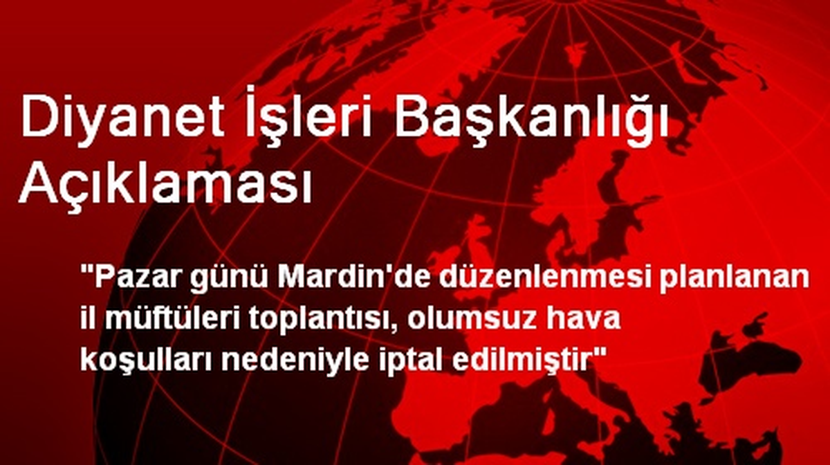 Diyanet İşleri Başkanlığı Açıklaması