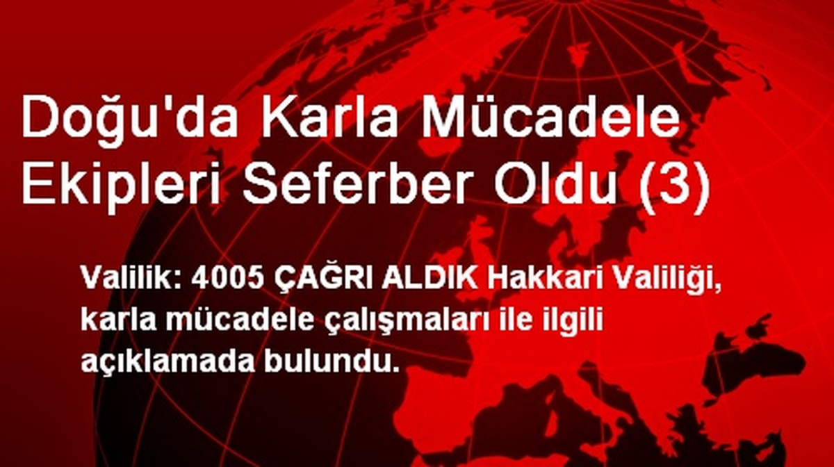 Hakkari\'de Kar Yağışı Yardım Çağrılarını Artırdı
