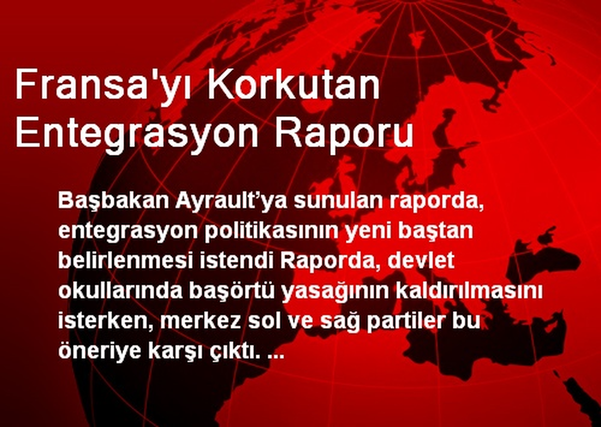Fransa\'yı Korkutan Entegrasyon Raporu