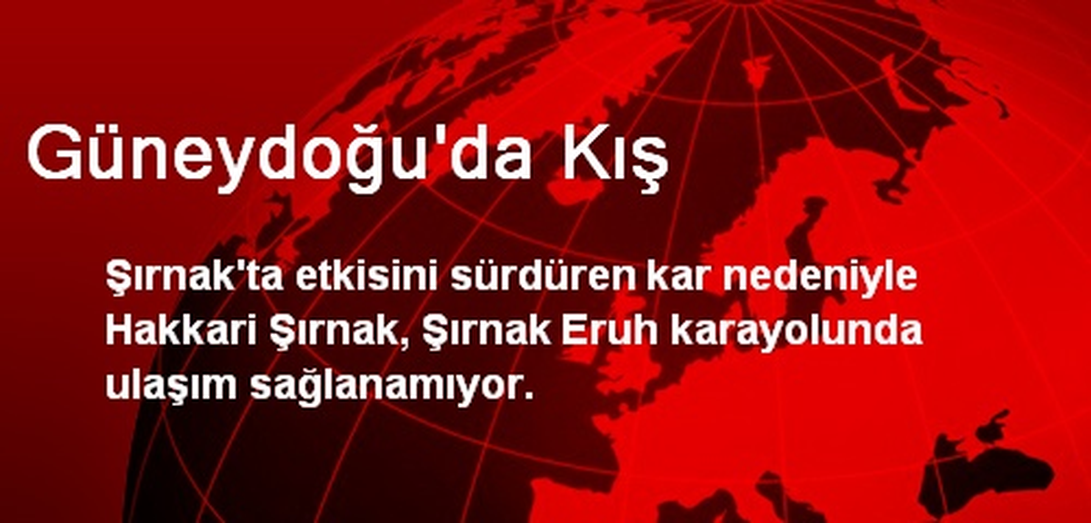 Güneydoğu\'da Kış