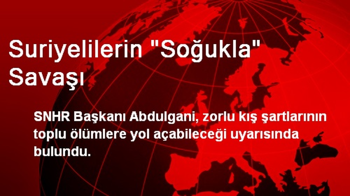 Suriyelilerin "Soğukla" Savaşı