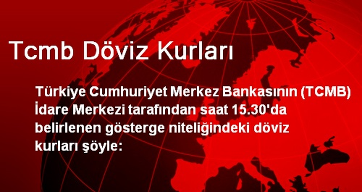 Tcmb Döviz Kurları