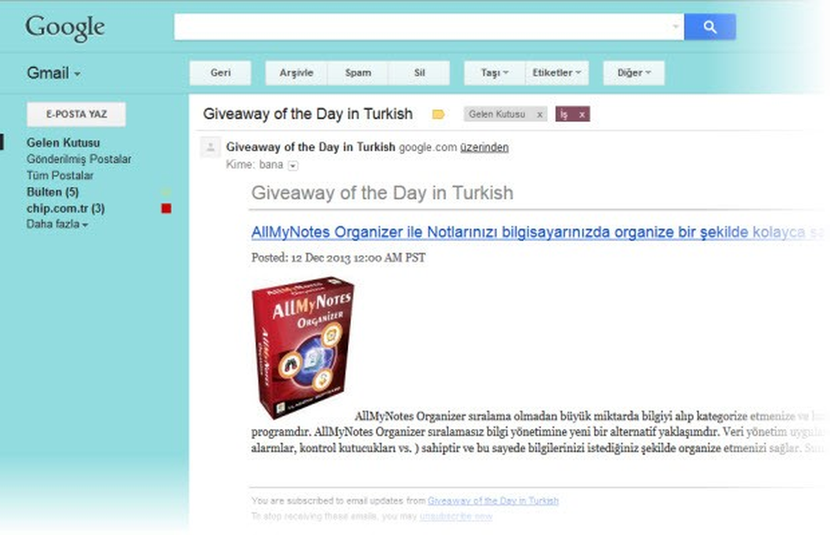 Gmail\'de önemli yenilik!