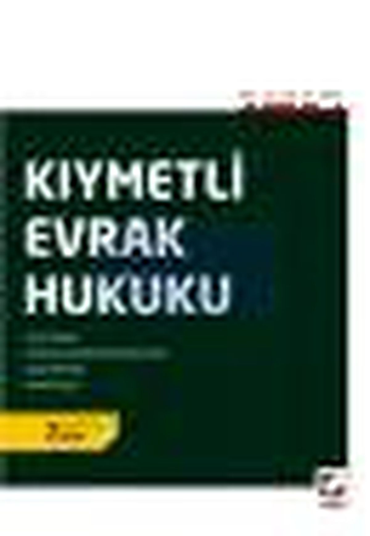 Kıymetli Evrak Hukuku Kitabı
