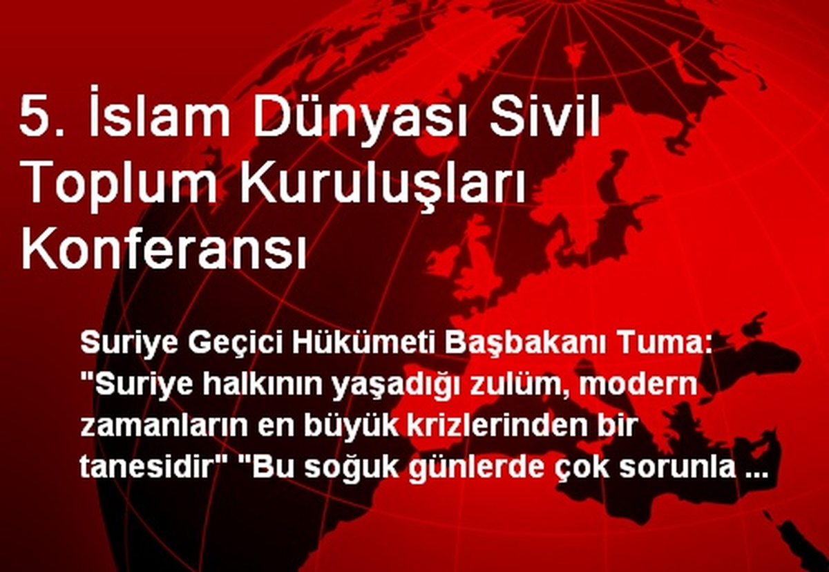 5. İslam Dünyası Sivil Toplum Kuruluşları Konferansı