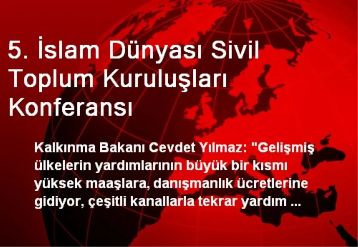 5. İslam Dünyası Sivil Toplum Kuruluşları Konferansı