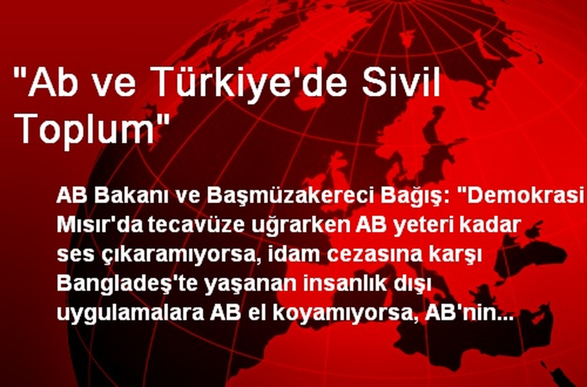 "Ab ve Türkiye\'de Sivil Toplum"