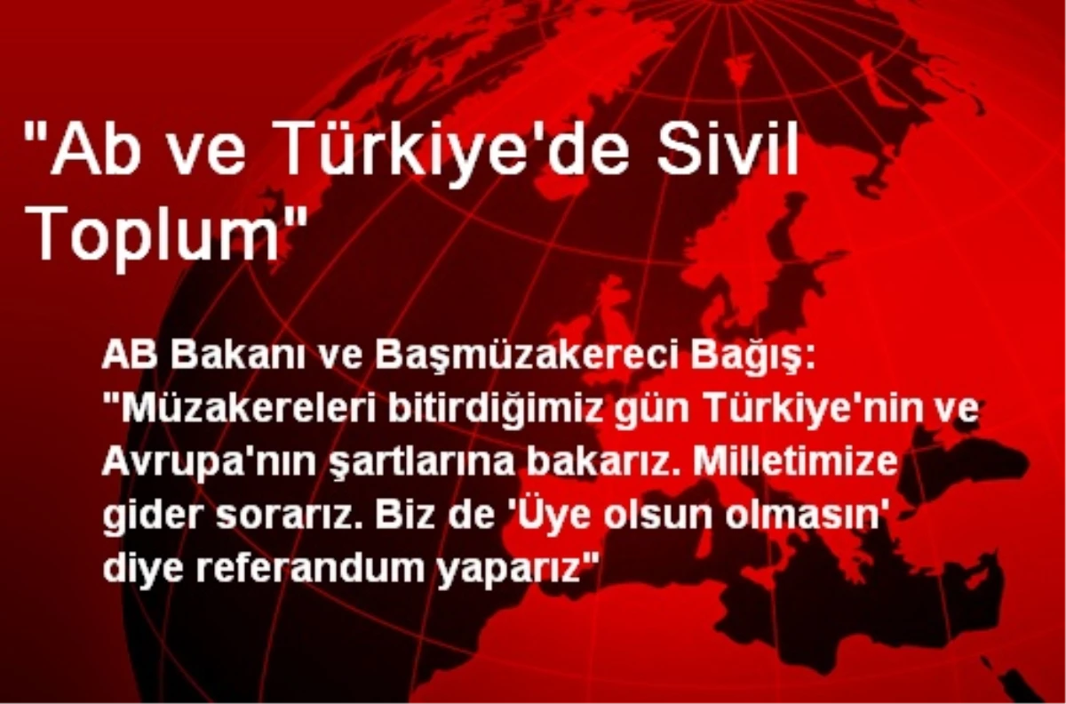 "Ab ve Türkiye\'de Sivil Toplum"