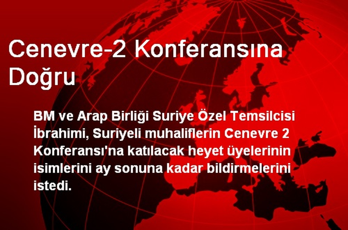 Cenevre-2 Konferansına Doğru
