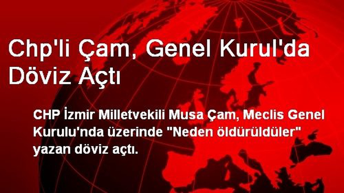 Chp\'li Çam, Genel Kurul\'da Döviz Açtı