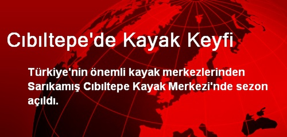 Cıbıltepe\'de Kayak Keyfi