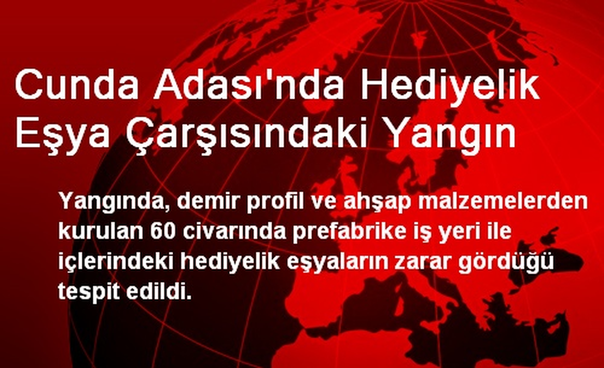 Cunda Adası\'nda Hediyelik Eşya Çarşısındaki Yangın