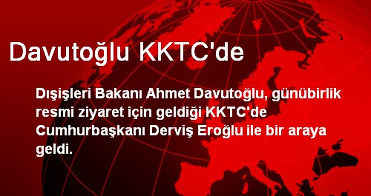 Davutoğlu KKTC\'de
