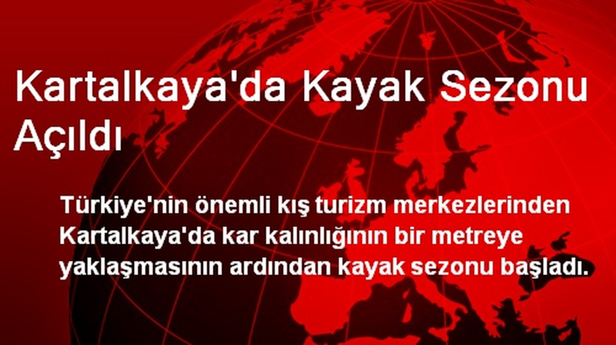 Kartalkaya\'da Kayak Sezonu Açıldı
